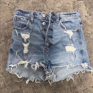 Abercrombie & Fitch ultra high rise mom shorts 26/2